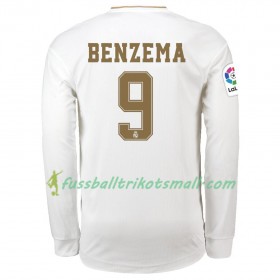 Fußballtrikots Real Madrid Karim Benzema 9 2019-2020 Langarm Heimtrikotsatz kaufen